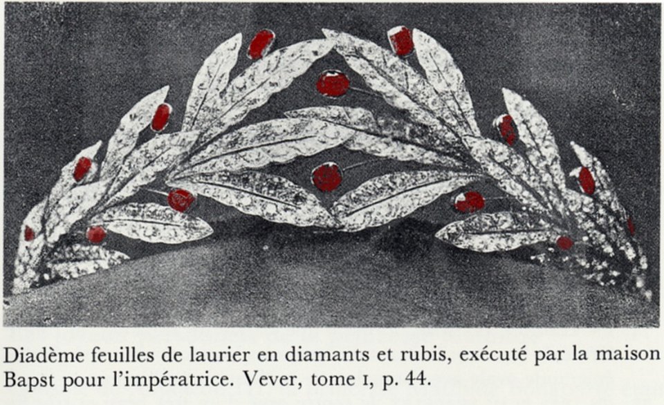 Diademe diamants et rubis Eugenie AD