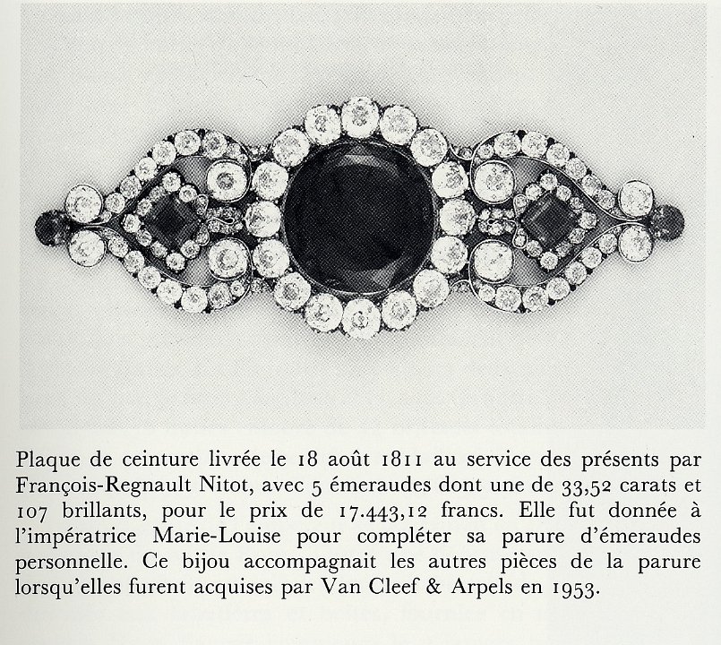 Parure emeraudes de Marie-Louise - Plaque de ceinture