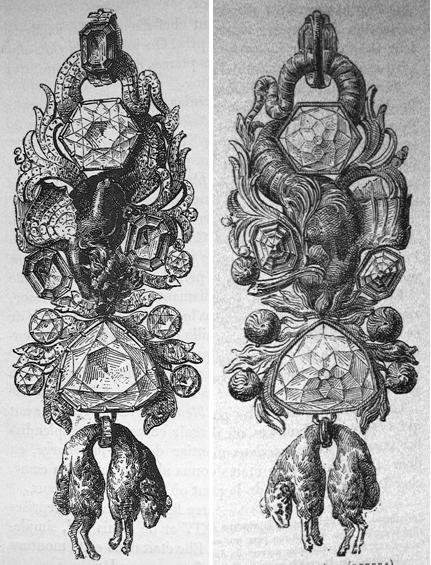 Diamant bleu dans la toison d or de Louis XV 2