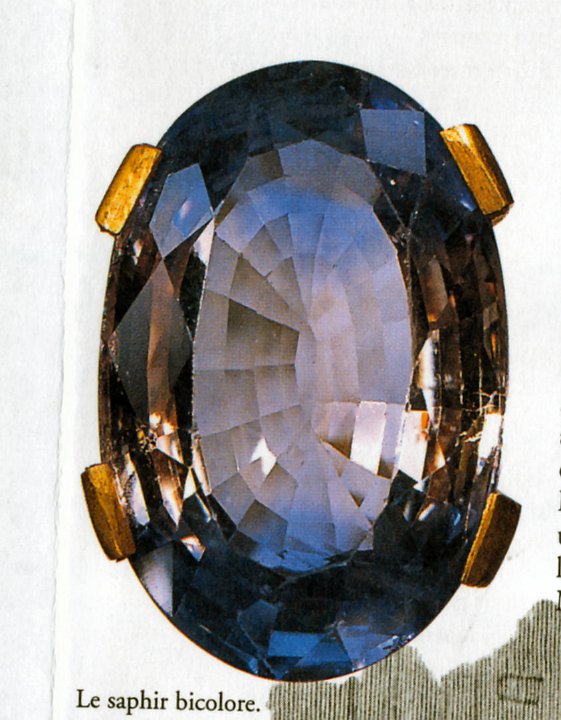 saphir bicolore de Louis XIV 2