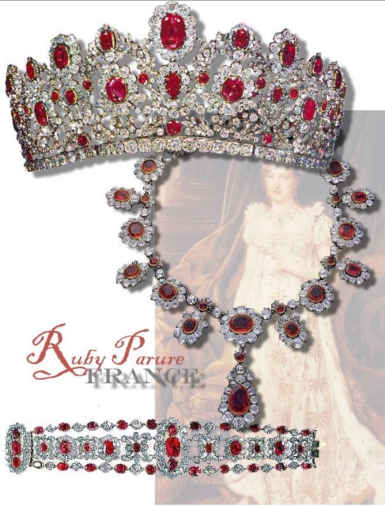 Parure rubis