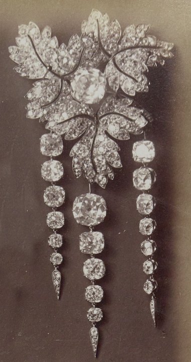 Parure feuilles de groseilliers broche 2