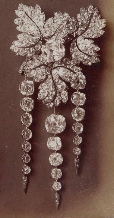 Parure feuilles de groseilliers broche 3