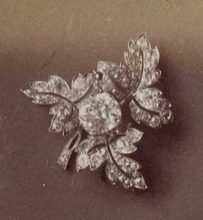 Parure feuilles de groseilliers broche 6